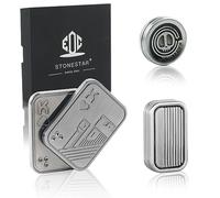 STONESTAR Fidget Toys Pack - Magnetic Metal Fidget Slider Haptic Coin Collection, EDC Fidget Toy for Adults, Helps Relieve ADHD/Anxiety/Stress (Silver)