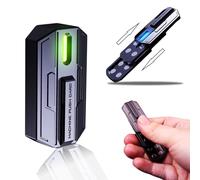 STONESTAR Mecha Fidget Slider, Glow-in-The-Dark Magnetic Metal Fidget Toys, 3-Layer Push Card Sensory Toys EDC Fidget Toy for Adults, Helps Relieve ADHD/Anxiety/Stress (Green Light)