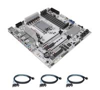 StoneStorm W680 M-ATX Motherboard for 12 Bay NAS Server (LGA1700, 12th/13th/14th Gen.Computer Processor), 4 U-DIMM DDR5 MAX 128GB Drives, 3*M.2 NVMe, 12* SATA 3.0, 10G RJ45, PCI-E