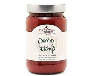 Stonewall Kitchen Country Ketchup - Gourmet ketchup with chunky tomatoes, peppers, onions, and chili - Perfect for burgers, fries, steaks & more - Fruity, spicy & slightly tangy