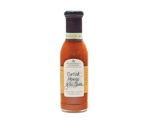 Stonewall Kitchen Curried Mango Grille Sauce 330ml - Slightly Spicy Exotic Fruity BBQ Sauce with Curry and Mango, Ideal for Chicken and Rice