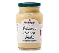 Stonewall Kitchen Habanero Mango Aioli, 291g Jar, Spicy, Exotic Gourmet Dipping Sauce for Chicken, Veggie Sticks, and Chips