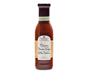 Stonewall Kitchen Hickory Brown Sugar Grille Sauce, 330 ml mild, smoky-sweet BBQ sauce, perfect for chicken or for glazing ribs