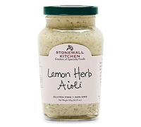 Stonewall Kitchen Lemon Herb Aioli, 291g Jar, Fresh Lemon-Herb Aioli, Gourmet Dip Perfect for Fish, Meat, and Sandwiches