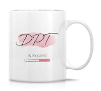 Stoneware Coffee Mug Doctor of Physical Therapy Dpt in Progress Stylish Coffee Mug Humous Hot Drink Cup for Restaurant Kitchen Cafes