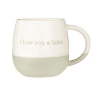 Stoneware Coffee Mug I Love You A Latte Novelty Cup 340Ml Choco Hot Beverages