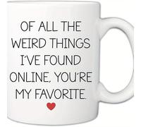 Stoneware Coffee Mug of All The Weird Things I've Found On The Internet with Handle Coffee Cup Stylish Ceramic Cups for Latte Everyday Festive