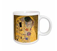 Stoneware Coffee Mug The Kiss C 1907 by Gustav Klimt Tea Mug Durable Coffee Mug Personalized Drinking Cup for Office Water 330Ml