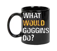 Stoneware Coffee Mug What Would Goggins Do Coloured Coffee Mug Classic Ceramic Drinkware for Cafes Home Coworkers