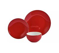 Stoneware Dinner Set, 12 Piece, Red