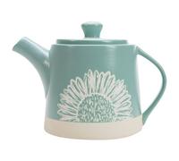 Stoneware Teapot Blue Artisan Flower English Tableware Co.