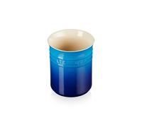 Stoneware Utensil Jar 1 Litre Azure Blue Kitchen Storage Pot Holder Utensils