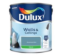 Stonewashed Blue Walls & Ceilings Silk Emulsion Paint 2.5 L - Smooth Washable Silk Finish, Quick Dry, Low-VOC, Easy Application for Interior Walls & Ceilings