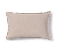 Stonewashed rectangular cushion Pearl grey 40x60