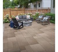 Stonewise Raj Green Riven Sandstone Mixed Patio Paving Slabs , Full Pack ,60 Slabs, Natural Stone Set For Patios, Walkways And Landscaping
