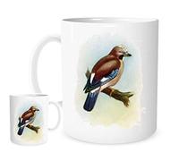 Stoneys Badges 11OZ A Jay Sitting On A Branch Mug for Tea or Coffee