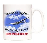 Stoneys Badges 11OZ You Can't Buy Happiness Can Fly A Glider Mug for Tea or Coffee