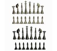 StonKraft Brass Chess Pieces Chess Coins Pawns Chessmen (Gold, 3.75" French)