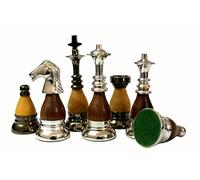 StonKraft Brass Chess Pieces Chessmen Chess Coins Pawns (3.5" Combo)