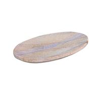Stonkraft Natural Water Absorbent & Rigged Soap Dish Soap Holder made of Natural Rainbow Stone - Unique Bath Bathroom Accessories (Oval)