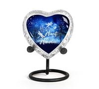 STONLIF Keepsake Heart Moonlight Cremation Urn - Small Memorial Urn for Adult Human Ashes - Lunar Theme Tribute