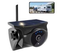 STONVUE 1080P Solar Wireless Reverse Camera - Magnetic Hitch Rear Front Camera with Night Vision, 365-Day Standby, Waterproof, Rechargeable Battery for Horse Trailer RV Truck Car for Phone Pad Android