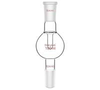 stonylab 100 ml Rotary Evaporator Bump Trap, 24/40 Upper Inner Vapor Tube, 24/40 Standard Taper Joints, G3.3 Borosilicate Glass