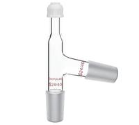stonylab 3-Way Distillation Thermometer Adapter with 24/40 Joints and Screw Cap for Laboratory Distillation Temperature Measurements