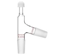 StonyLab 3 Way Distilling Thermometer Adapter with 24/40 Joints and Screw Cap for Distillation Apparatus