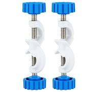 stonylab Adjustable Bosshead Clamp Holder, 2-Pack Aluminum Alloy Lab Stand Clamp, up to 13 mm Rods, White Coated for Laboratory Use