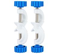 stonylab Adjustable Bosshead Clamp Holder, 2-Pack Aluminum Alloy Lab Stand Clamp, up to 16 mm Rods, White Coated for Laboratory Use