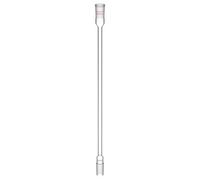 stonylab Air Condensation Tube, Borosilicate Glass Reflux Condenser with 24/40 Standard Joint 400 mm Jacket Length, 16 mm Diameter Lab Glass Condenser for Distillation Experiment