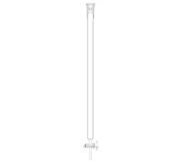 stonylab Borosilicate Glass Column Chromatography with G2 Sand Plate, 19 mm Inner Diameter, 457 mm Effective Length, 24/40 Joint