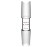 stonylab Borosilicate Glass Straight Connecting Adapter, 30 mm Between Two 24/40 Inner Joints for Laboratory