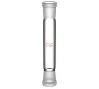 stonylab Borosilicate Glass Straight Connecting Adapter, 70 mm Between Two 14/20 Outer Joints for Laboratory