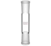 stonylab Borosilicate Glass Straight Connecting Adapter, 70 mm Between Two 24/40 Outer Joints for Laboratory