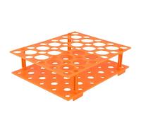 stonylab Centrifuge Tube Rack, 50-Hole Detachable Centrifuge Tube Rack Plastic Stand for 10/15/50 ml Tubes, Orange, 1 Pack
