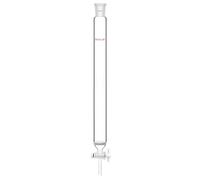 stonylab Chromatography Column, 38 mm Inner Diameter, 305 mm Effective Length, G2 Sintered Disc, 24/40 Ground Joint, High Borosilicate Glass for Laboratory Use