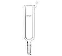 stonylab Dewar Condenser, Borosilicate Glass Dewar Type Condenser Dry Ice Condenser Lab Condenser with 24/40 Joint Lower Drip Tip, 200 mm Jacket Length and 40 mm I.D.