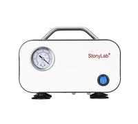 stonylab Diaphragm Vacuum Pump, Compact Oil Free Vacuum Pump Pressure Pump with 10 L/min Pumping Rate for Filtration Distillation Laboratory Work, 110-220V