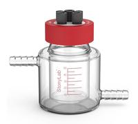 stonylab Dual-Layer Water Bath Sealed Electrochemical Cell with Jacketed Reaction Chamber, 3-Electrode System with Gas Vent Port, for Electrochemistry and Electroanalysis Experiments, 50ml