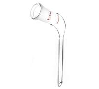 stonylab Glass 105 Degree Angle Distillation Adapter, Borosilicate Glass Distillation Bent Adapter with 24/40 Outer Joint and 100 mm Tapered Drip Tube for Laboratory Lab Supply