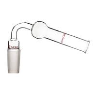 stonylab Glass 75 Degrees Drying Tube, Borosilicate Glass Bent Drying Tube Adapter with Inner 24/40 Standard Taper Joint for Organic Synthesis Chemistry Laboratory Lab Supply, Angled at 75 Degree