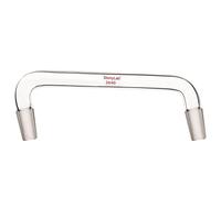stonylab Glass Distilling Adapter, Borosilicate Glass 75 Degree and 105 Degree Bent Chemistry Adapter with 24/40 Standard Taper Inner Joints, 200 mm Length