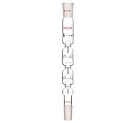 stonylab Glass Snyder Distilling Column, Borosilicate Glass 3 Section Concentrate Snyder Column with 24/40 Joints, 300 mm Overall Length