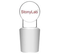 stonylab Glass Solid Stopper, 1-Pack Borosilicate Glass Stopper for 19/22 Outer Joint, Chemical-Resistant Lab-Grade Solid Glass Plug for Sealing Laboratory Flasks and Containers