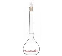 stonylab Glass Volumetric Flask Class A with Glass Stopper, Borosilicate Glass Heavy Wall Volumetric Flask Tolerance ±0.05ml, 50ml