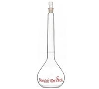 stonylab Glass Volumetric Flask Class A with Glass Stopper, Borosilicate Glass Heavy Wall Volumetric Flask Tolerance ±0.10ml, 100ml