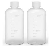 stonylab Narrow Mouth Reagent Bottle, HDPE Screw Cap, 2 Pack, 500 ml Capacity, Laboratory Supply, Durable and Chemical Resistant