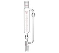 stonylab Pressure Equalizing Addition Funnel, 24/40 Joint, Borosilicate Glass Graduated Dropping Funnel with 2 PTFE Stopcocks, for Laboratory Controlled Addition, 100 ml
